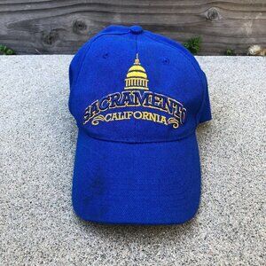 Vintage SACRAMENTO CALIFORNIA Baseball Hat Unisex SNCO Blue Adjustable C…​​​